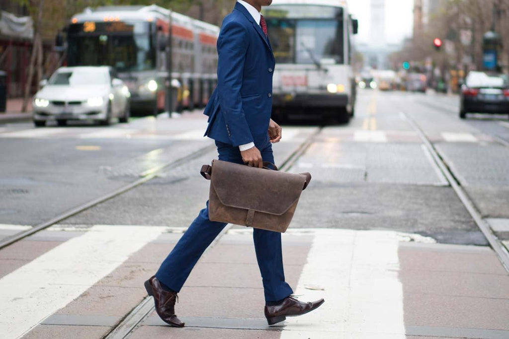 Maverick Leather Laptop Messenger Bag