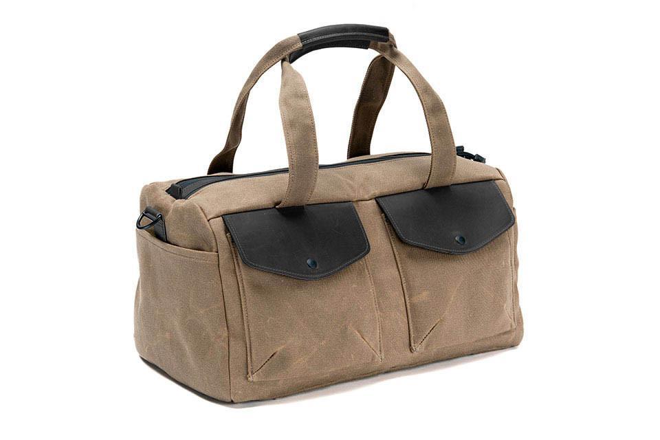 Waxed Canvas w/ Black Leather