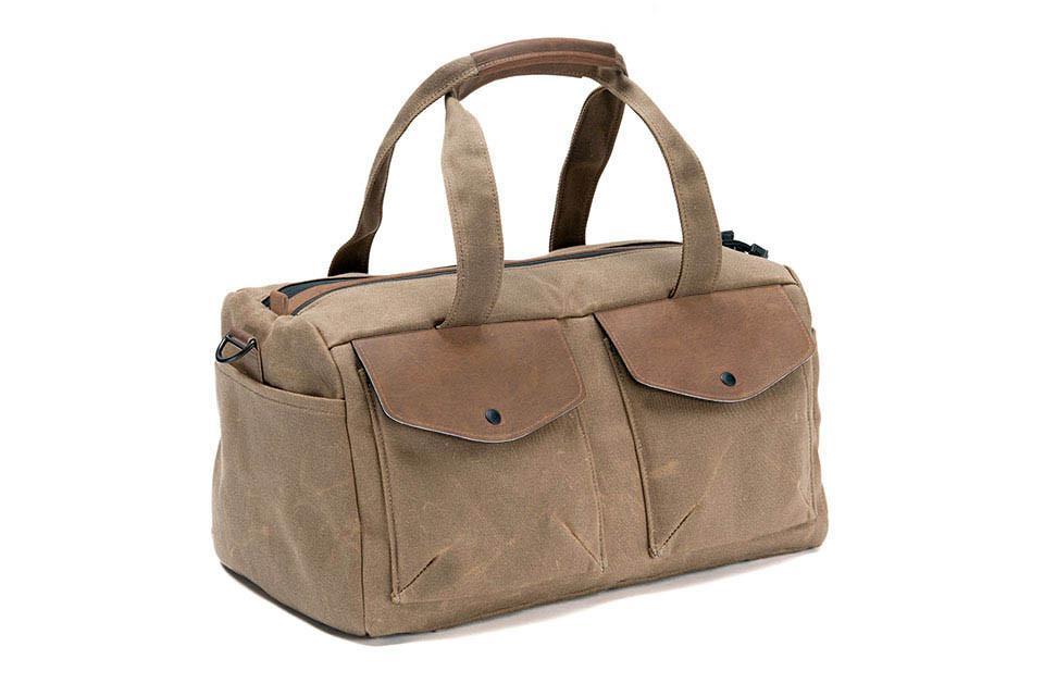 Waxed Canvas w/ Grizzly Leather