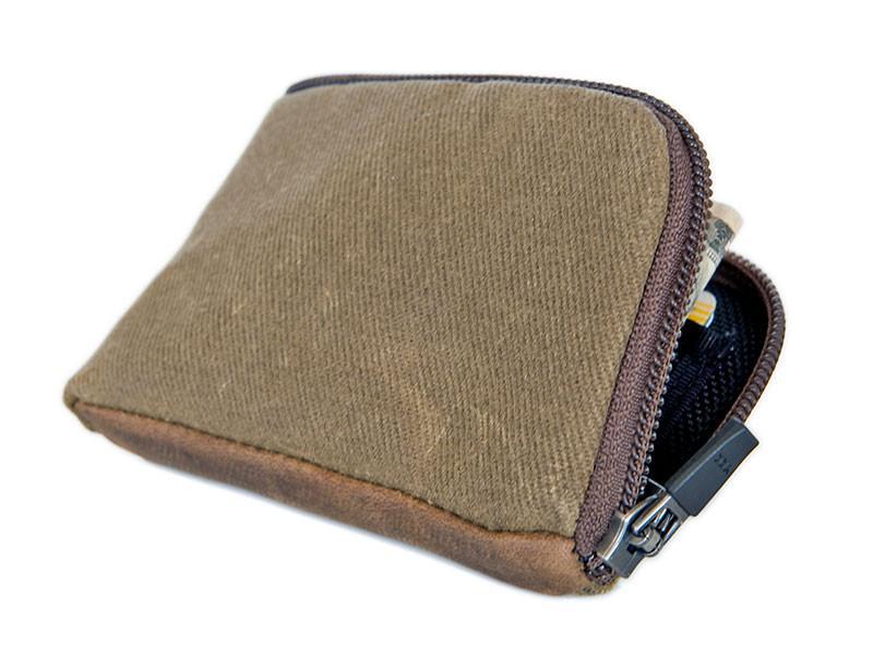 Also in waxed canvas with full grain leather bottom 